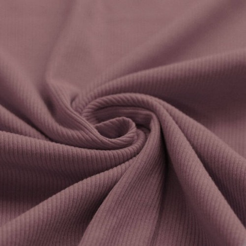 Rib Knit Jersey Old Mauve