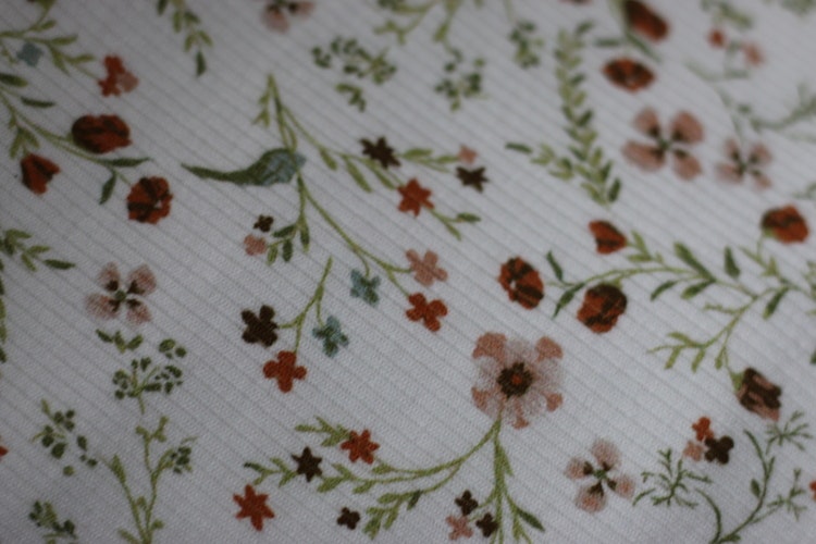 Rib Knit Jersey Millefleurs