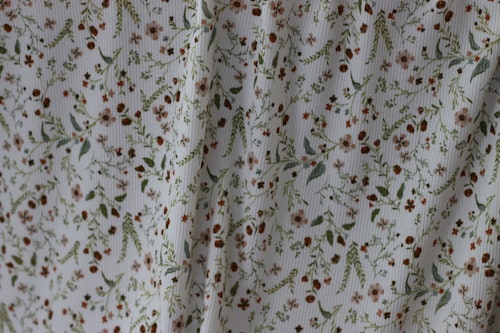 Rib Knit Jersey Millefleurs