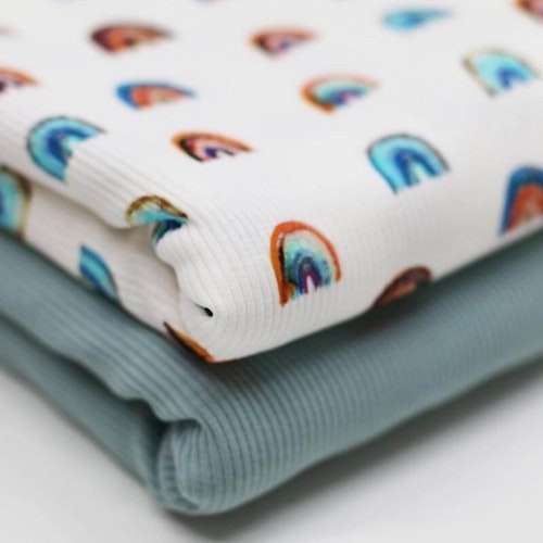 Rib Knit Jersey Rusty Rainbows