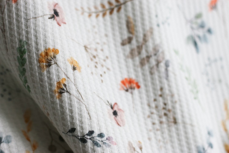 Våffeljersey Floral