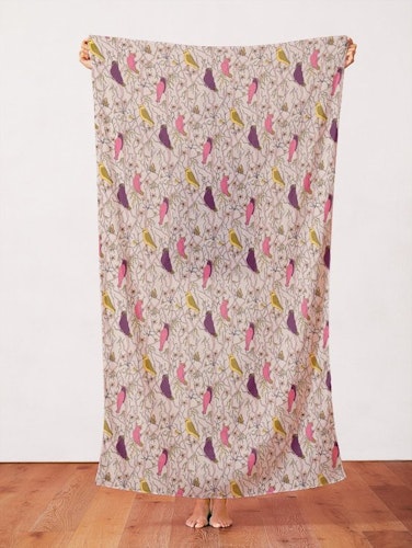 Quilters Cotton Cockatoos Summer Sunshine