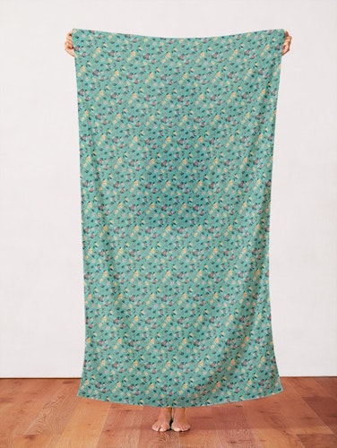 Quilters Cotton Cherries and Pears Jungle Green