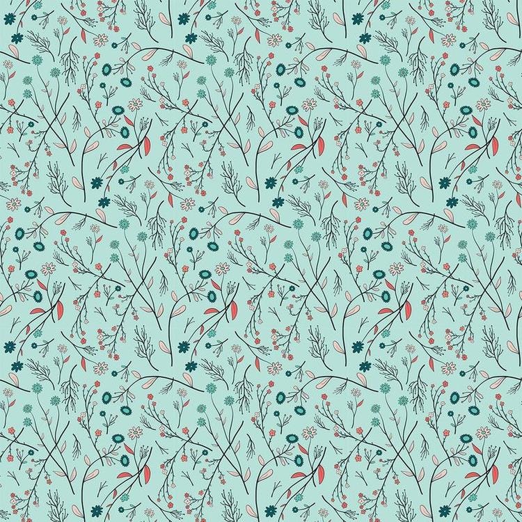 Quilters Cotton Floral Springs Jungle Green