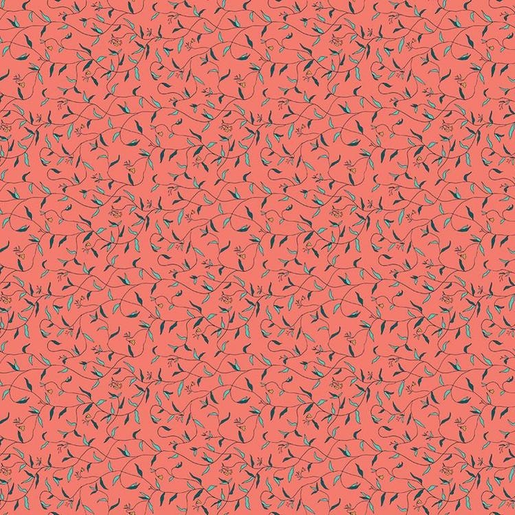 Quilters Cotton Wispy Vines Jungle Green