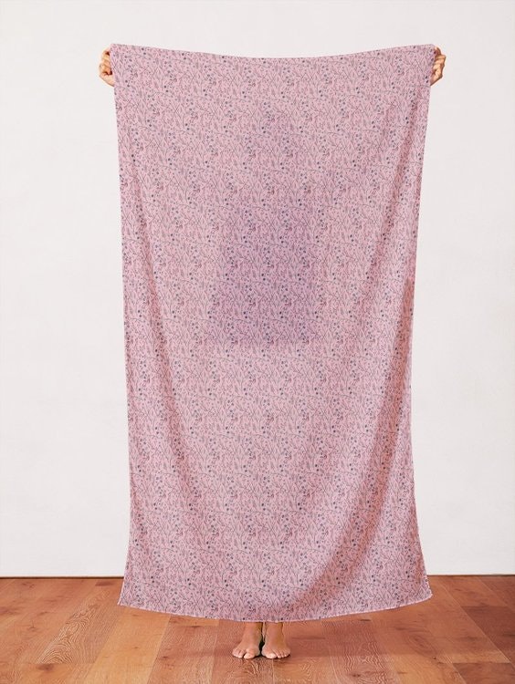 Quilters Cotton Floral Springs Cool Berry