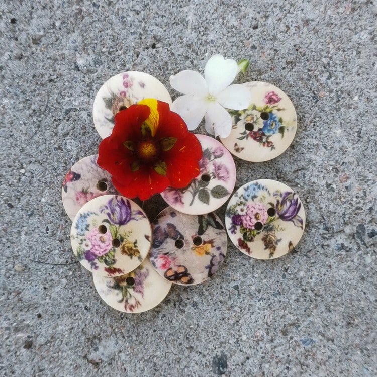 Knapp blommor
