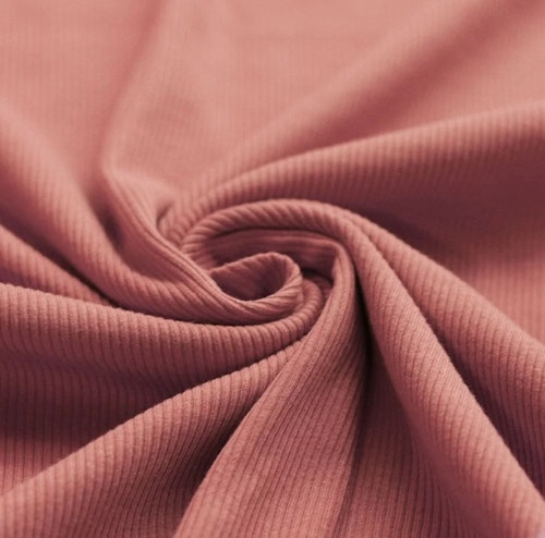 Rib Knit Jersey Clay Pink