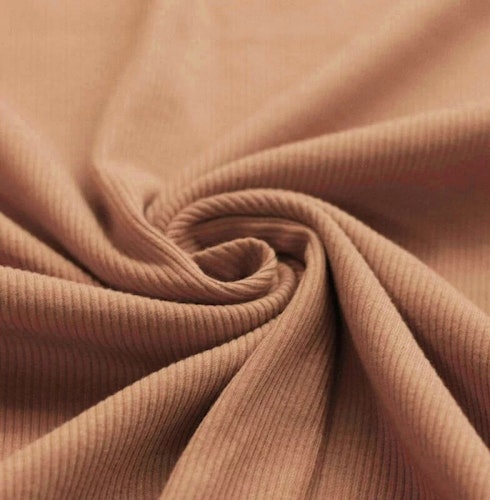 Rib Knit Jersey Peach