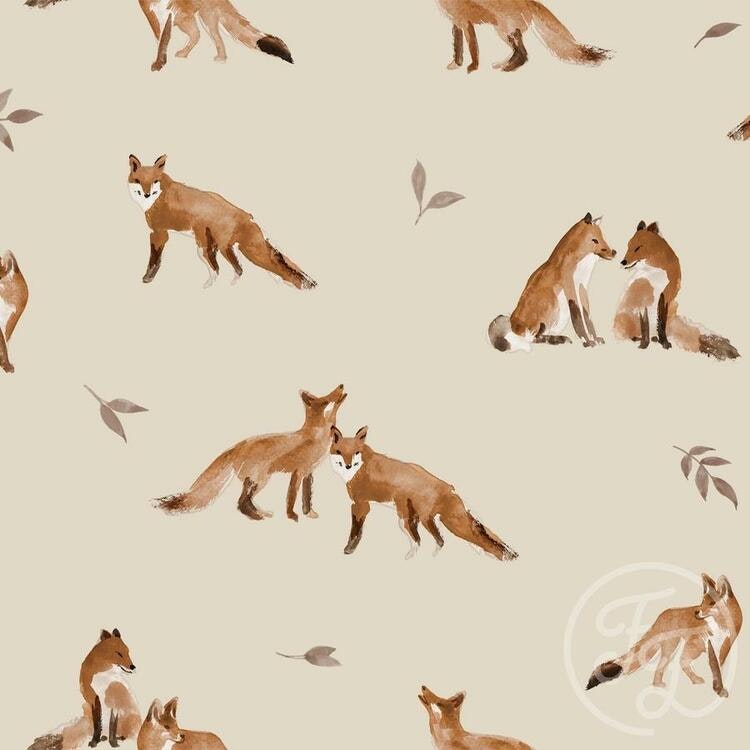 Family Fabrics Jersey Fox Grey