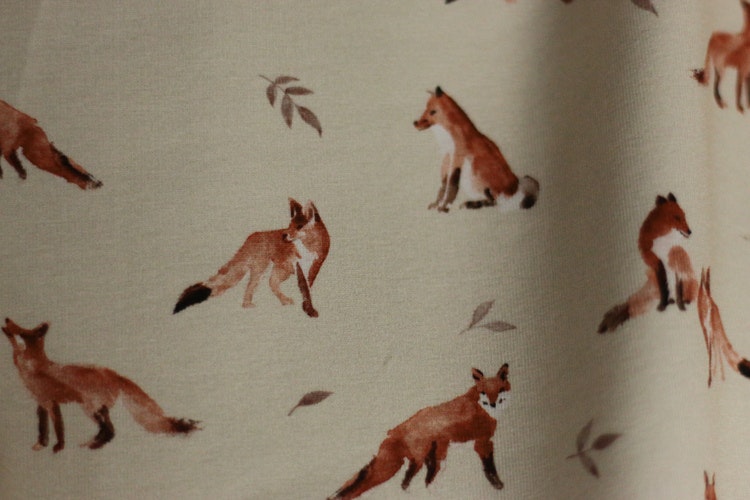 Family Fabrics Jersey Fox Grey
