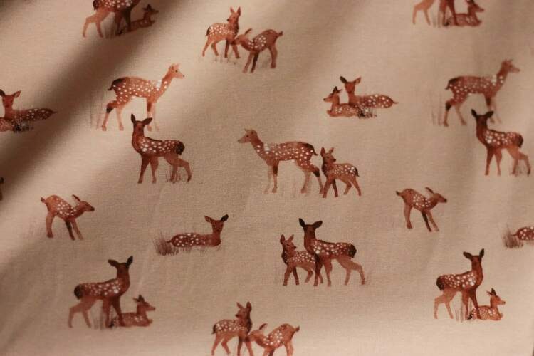 Family Fabrics Jersey Fawn Hazelnut