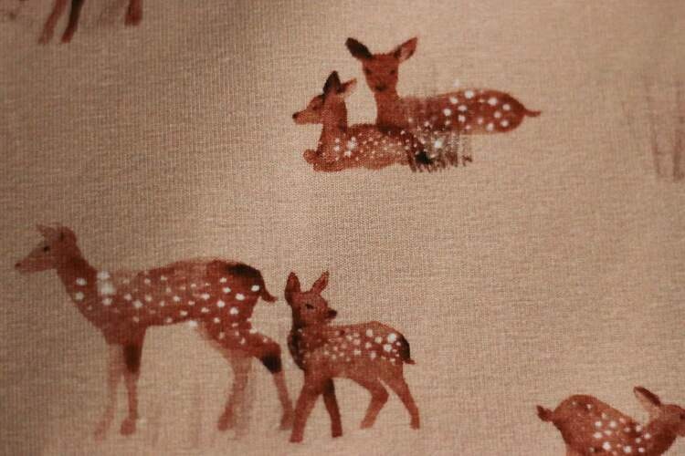 Family Fabrics Jersey Fawn Hazelnut