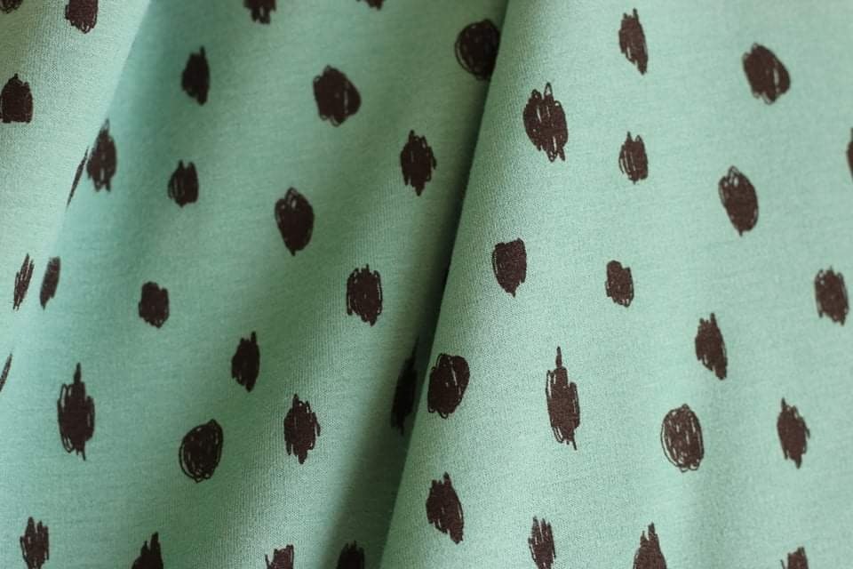 Soft Sweat Green Dots
