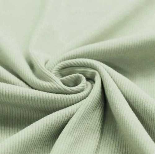 Rib Knit Jersey Vintage Green
