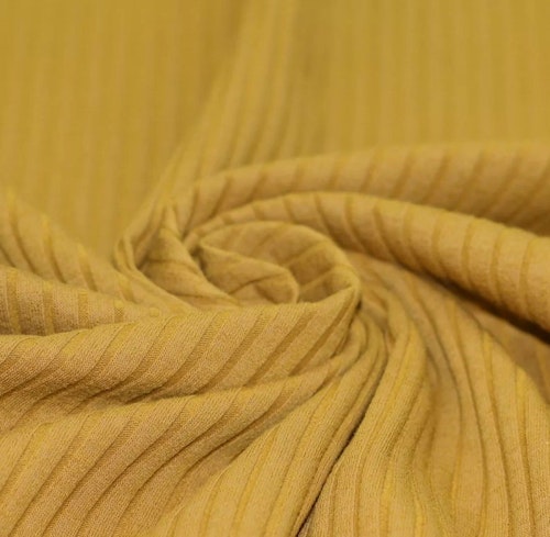 Wide Drop Needle Rib Ocher