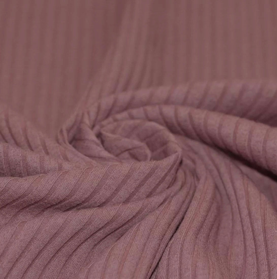 Wide Drop Needle Rib Old Mauve