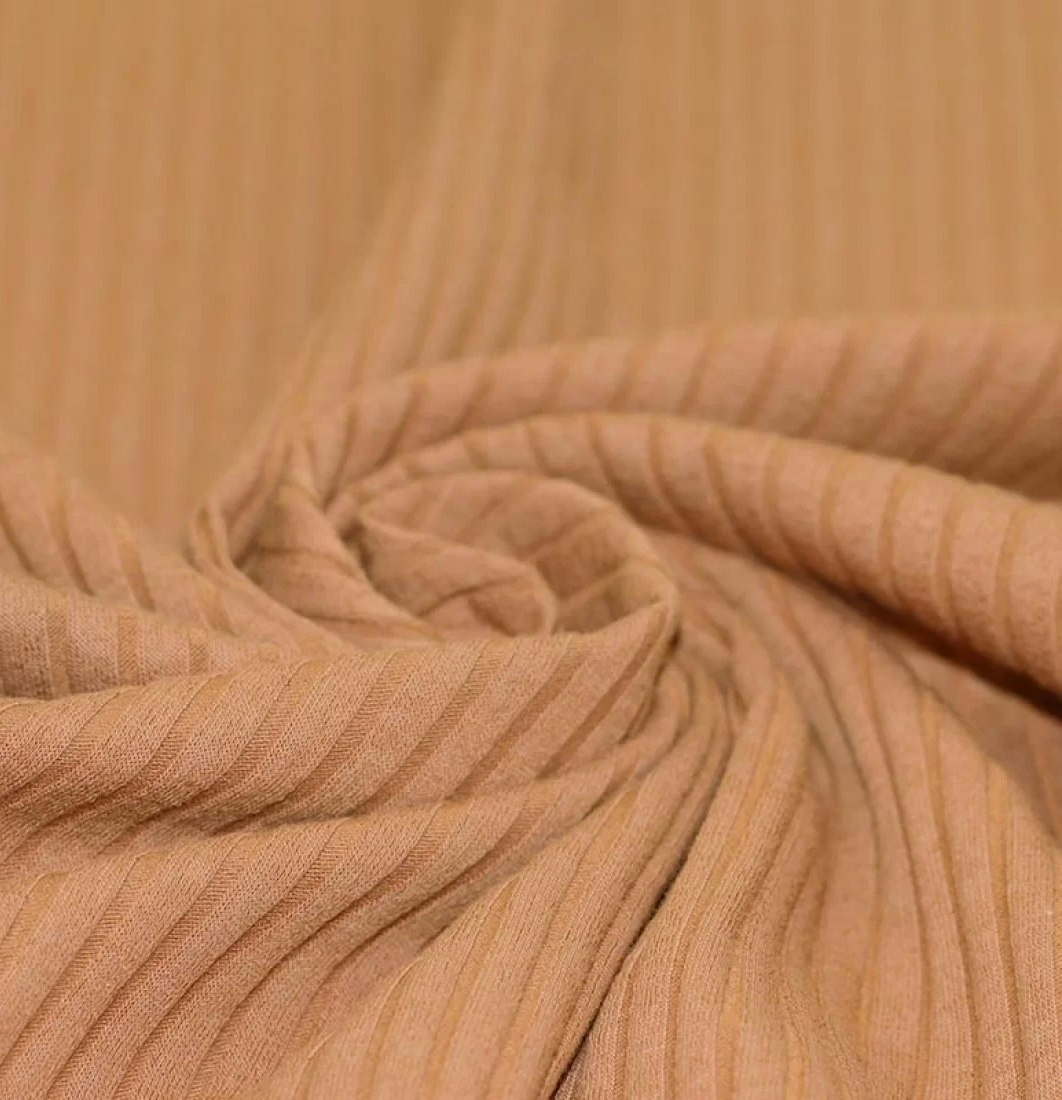 Wide Drop Needle Rib Peach