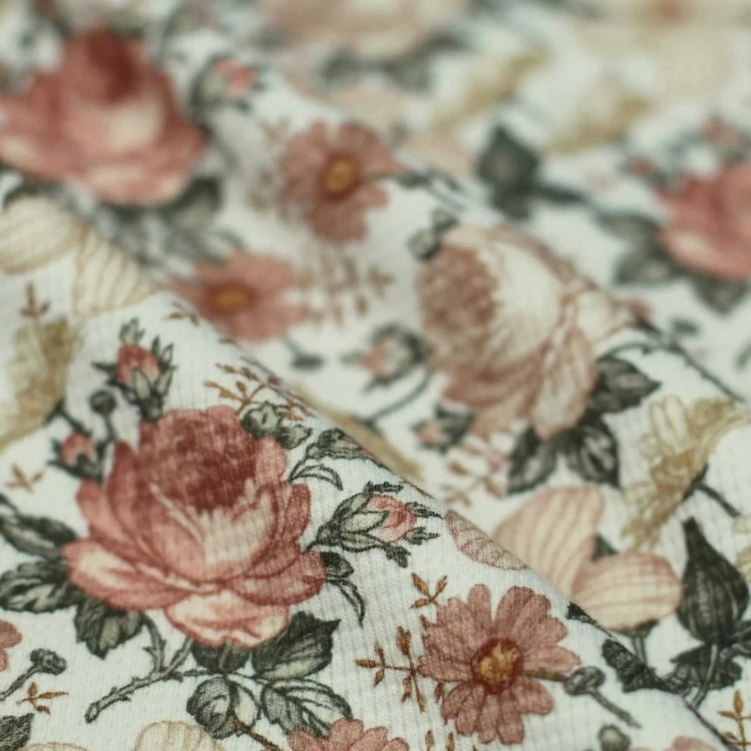 Våffeljersey English Garden Creme
