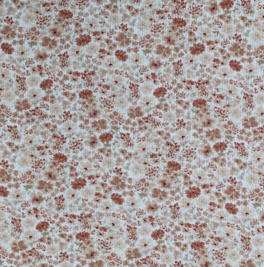 Våffeljersey Blossoming Meadow Peach