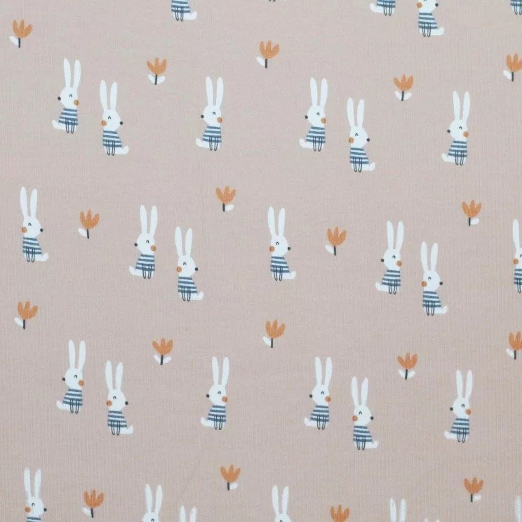 Rib Knit Jersey bunnies