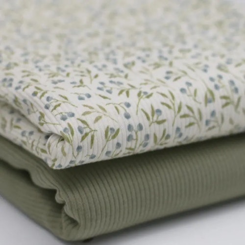 Rib Knit Jersey Blueberry Plant