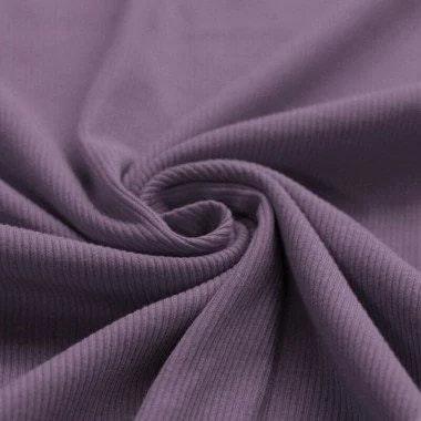 Rib Knit Jersey Dusty Purple