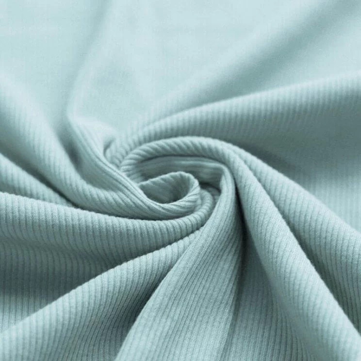Rib Knit Jersey Sea Green