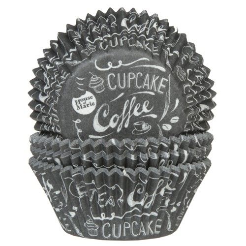 Muffinsformar Blackboard Tea Coffee Cupcake