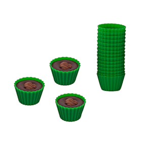 Knäckformar i Silikon 40-pack Gröna