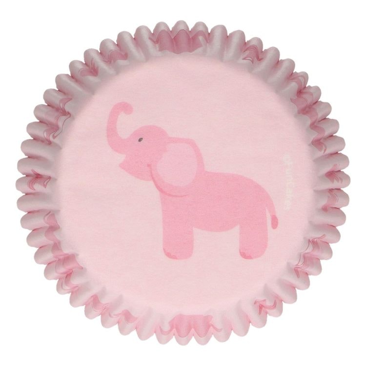 Muffinsformar Baby Elefant Rosa