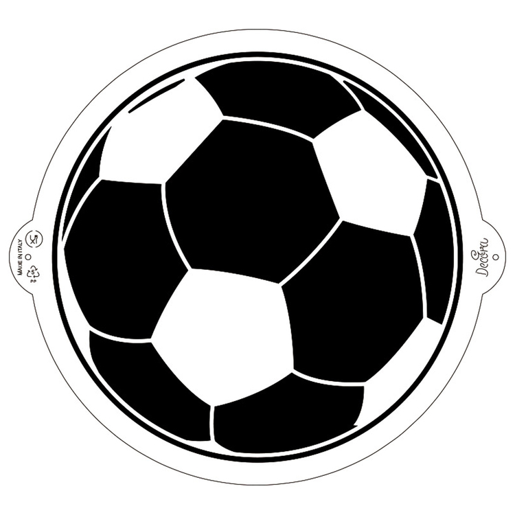 Schablon Fotboll 25 cm