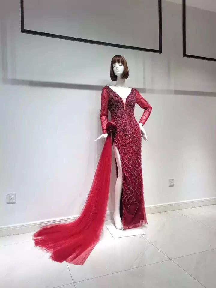 Amelia gown- ruby red