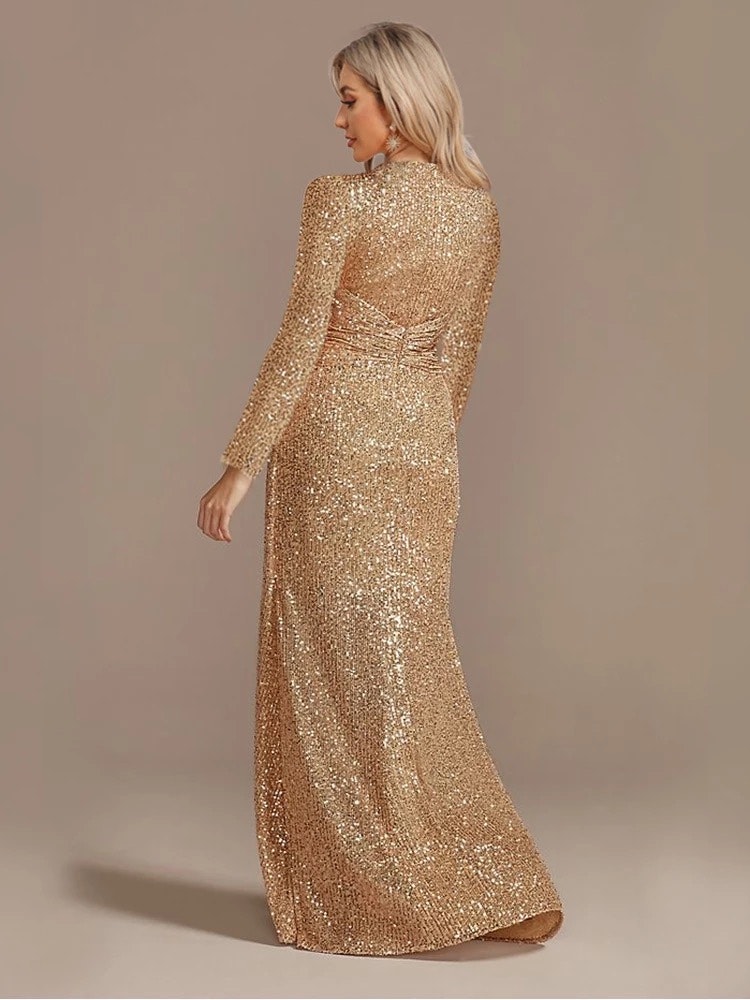 Catherine sequin gown- golden