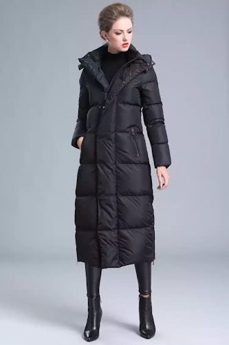 Macey down coat- matte black