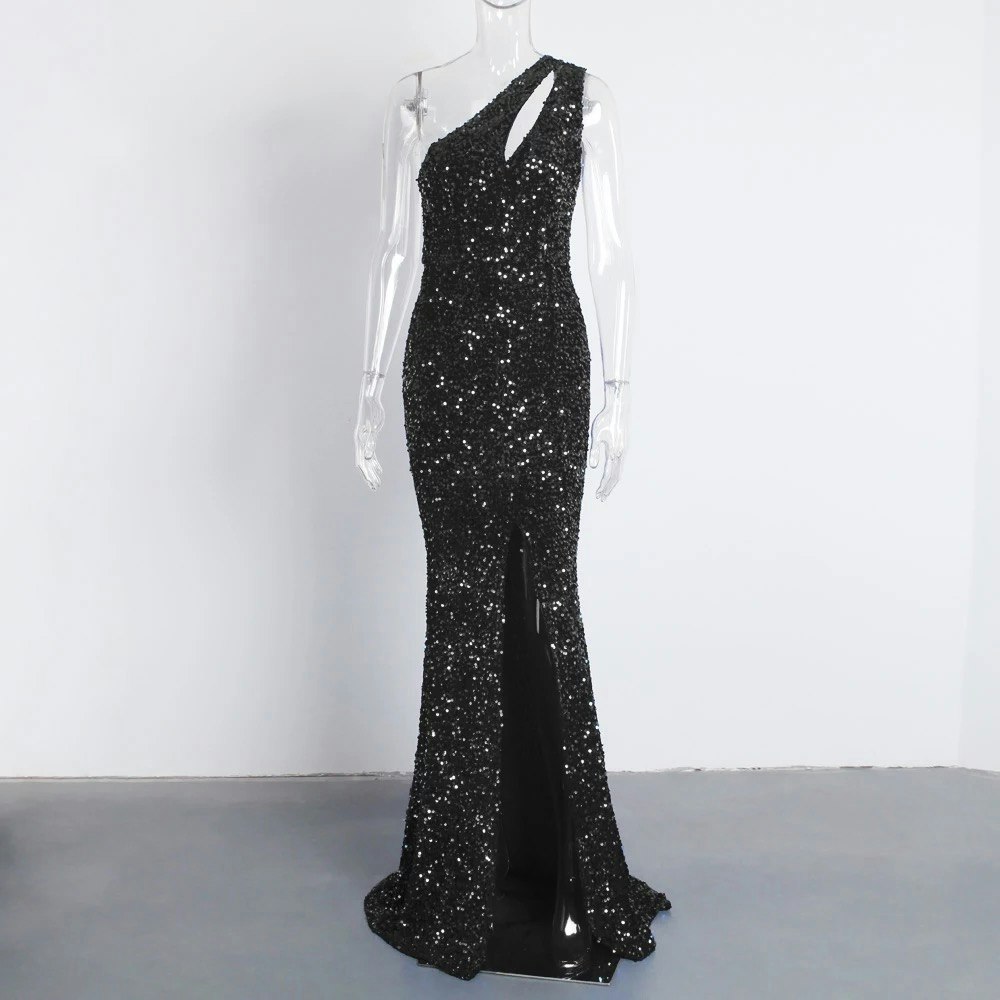 Sofia gown- black sequins