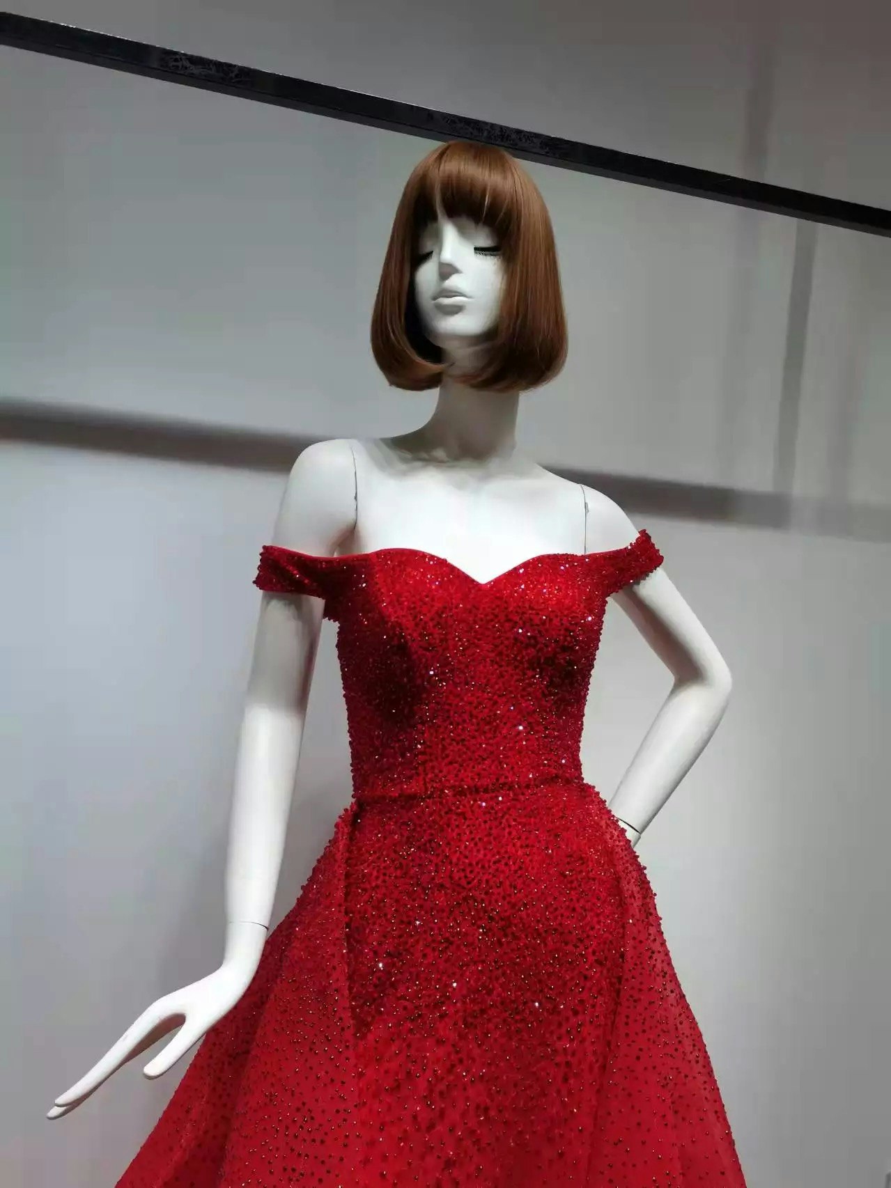 Sandra gem gown- red