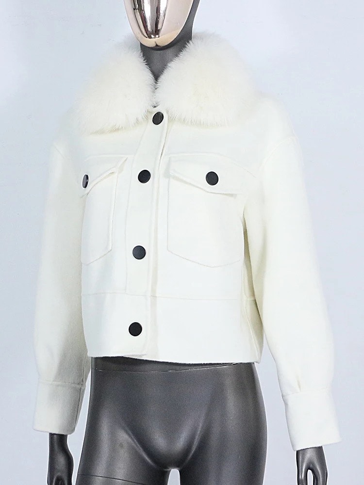 Lisa wool jacket- white