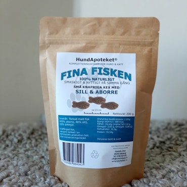 Hundapoteket närproducerat hundgodis FINA FISKEN 200g