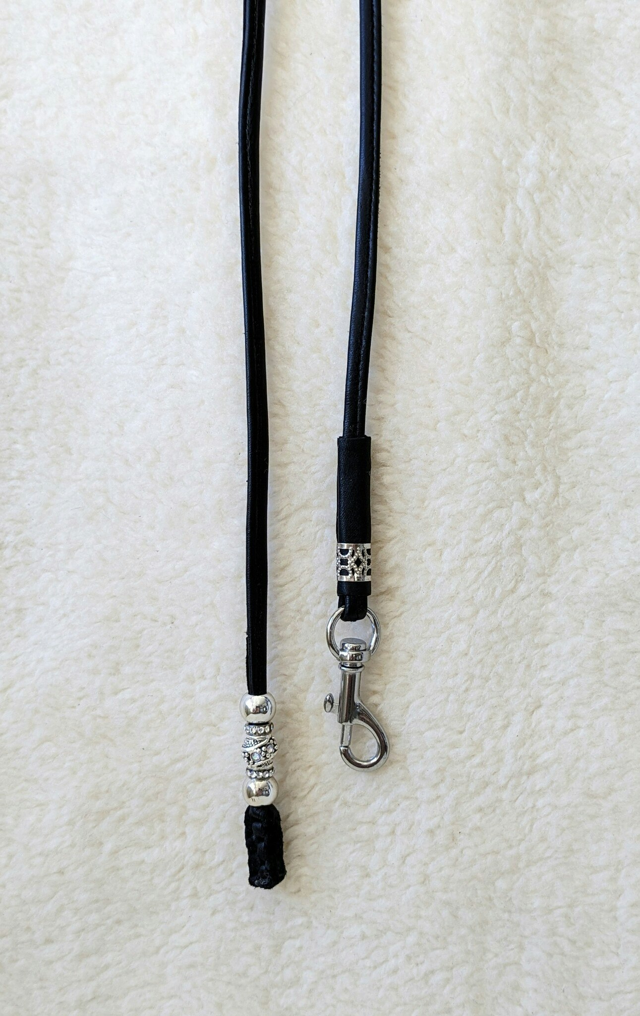 Mini&amp;Bror exclusive show leash - reindeer skin