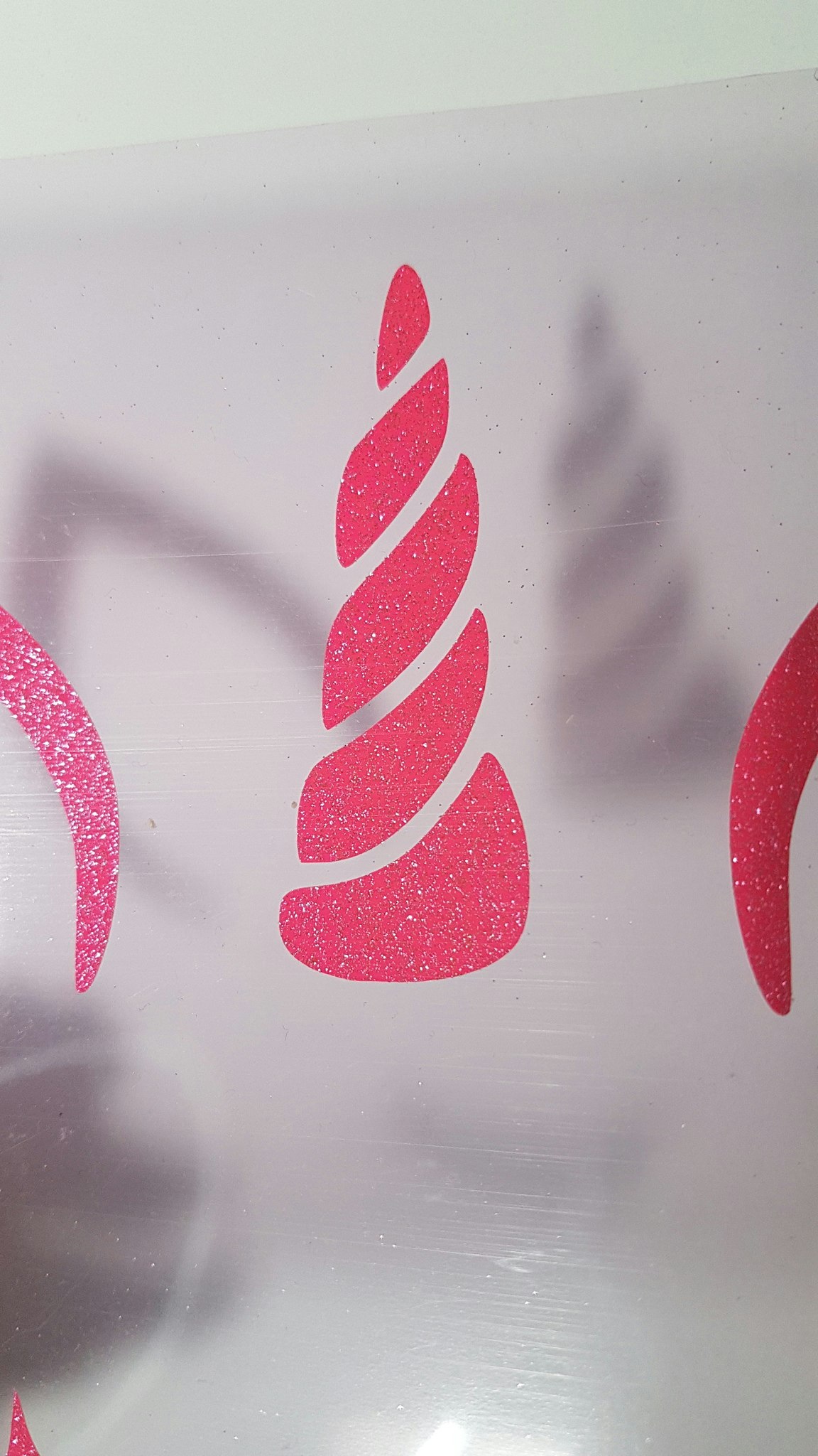 Enhörning Vinyltryck Rosa, Svart eller Silver