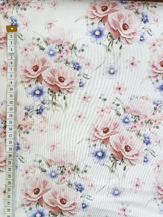 Sommarblommor bukett 145cm Single Jersey