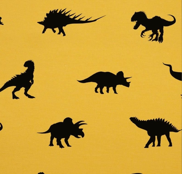 trikå tyg spel mönster stuvbit college trikåtyg dinosaurier dino