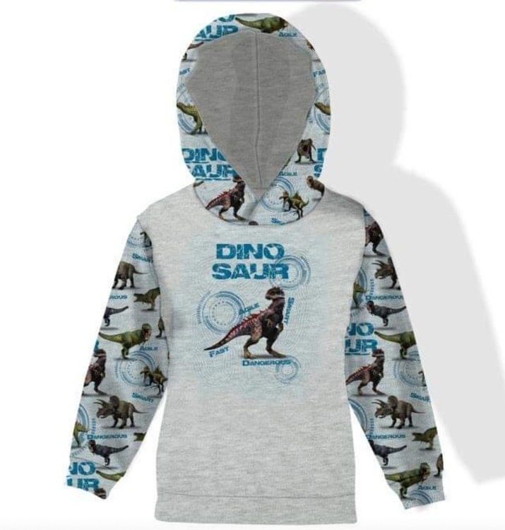 DIY Klipp och sy Tröja med dinosaurie