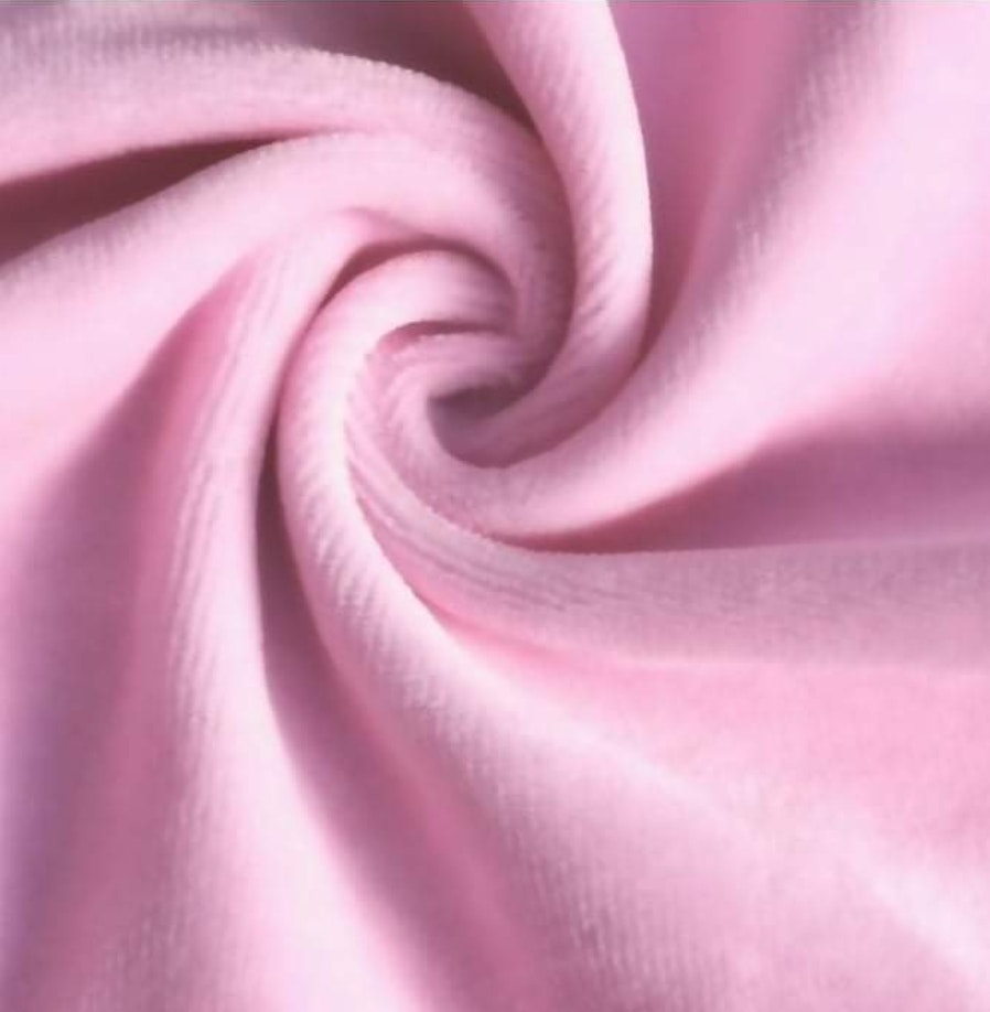 velour ljusrosa bomull