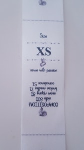 Storlekslappar XS-XL 9st