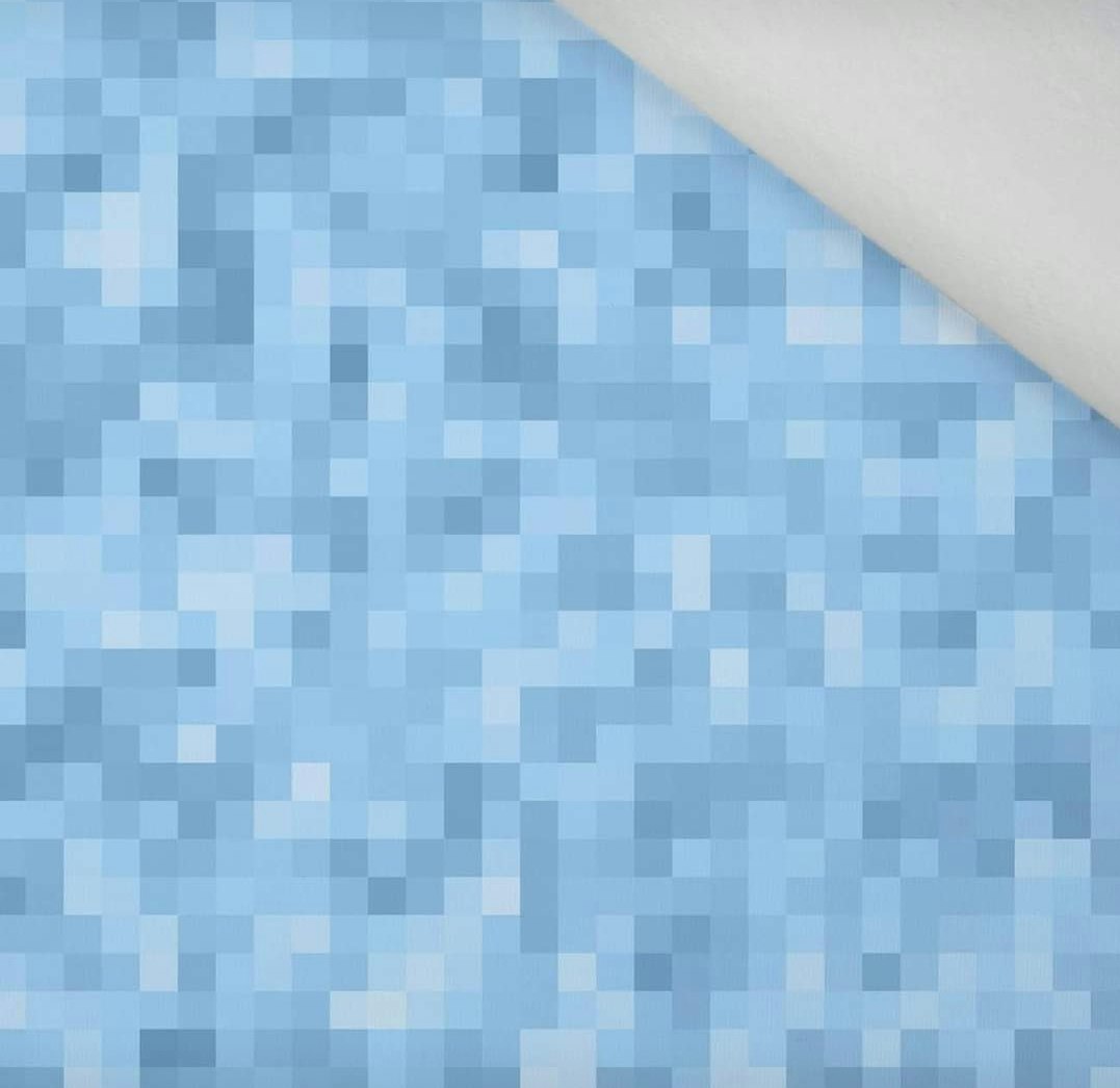 Pixlar Blå Spel Single Jersey
