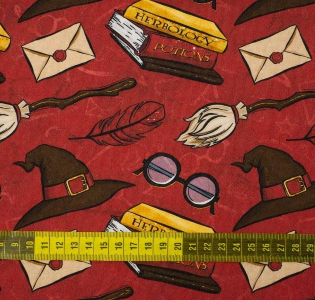 trikå tyg pixlar spel college trikåtyg barntyg barntyger glasögon harry potter