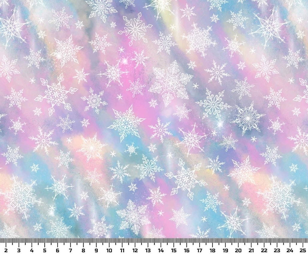 Jul snöflingor  trikå college french terry trikåtyg tyg tyger barntyger