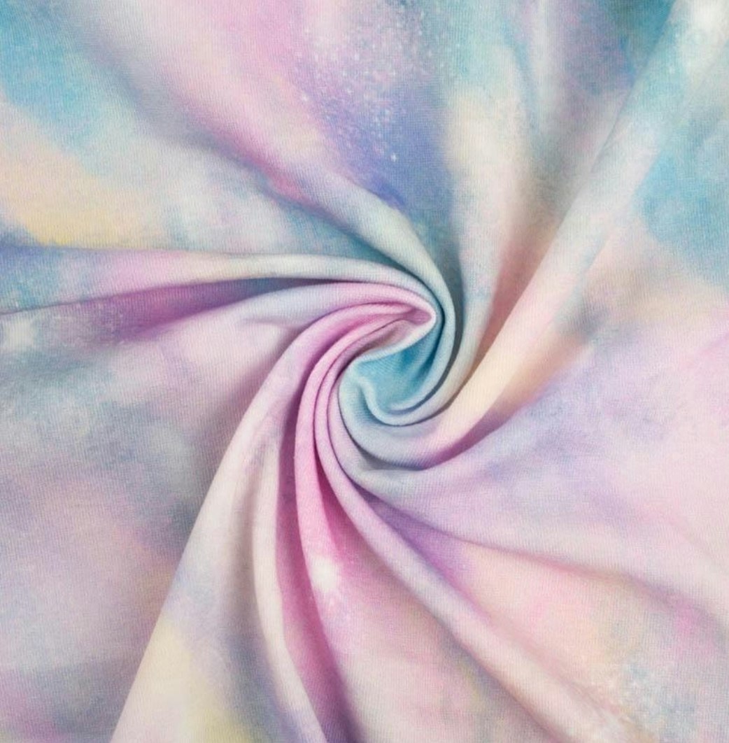 Trikå trikåtyg college stuvbit tygbitar pastell batik batic